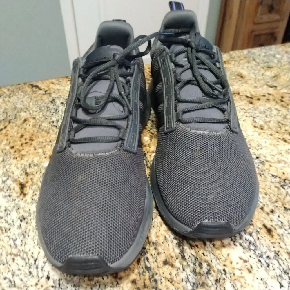 Adidas Racer TR21 Men's Size 11 Lace Up Running Shoes Sneakers Black/Gray GZ8185